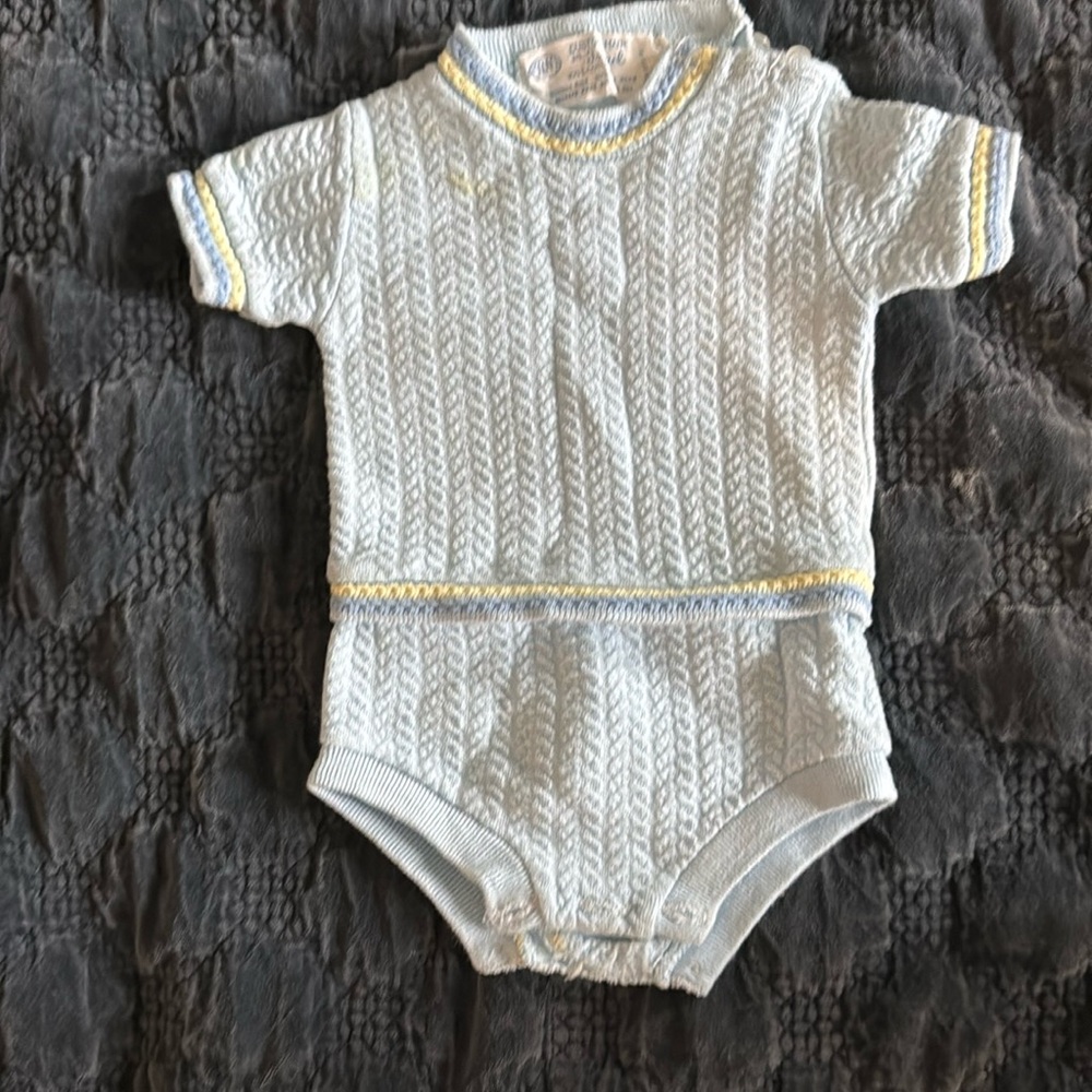 Newborn baby boy vintage onesie